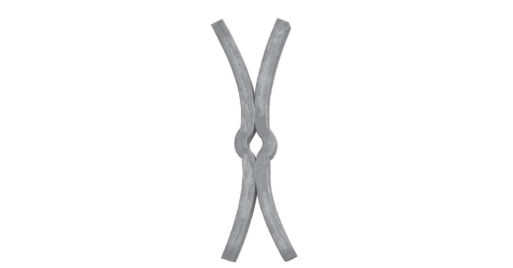 Clé De Tirant En Fer Forgé Deco - 900 X 230 Mm, Section Carrée 25 Mm, Style Ancien Et Robuste