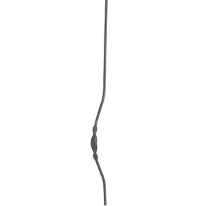 Barreau de balcon, barreau galbé design moderne en fer forgé, profil rond, différentes dimensions