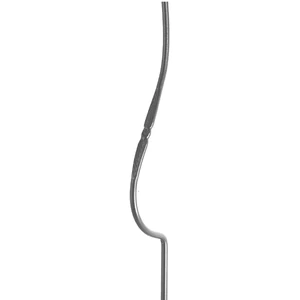 Barreau de balcon, barreau galbé design moderne en fer forgé, profil rond