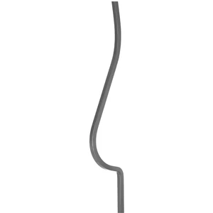 Barreau de balcon, barreau galbé design moderne en fer forgé, profil carré