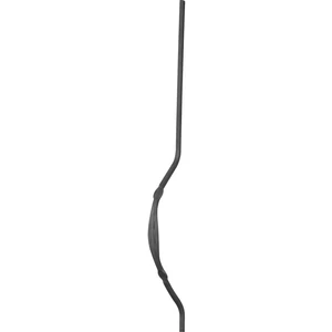 Barreau de balcon, barreau galbé design moderne en fer forgé, profil carré, différentes sections et hauteurs
