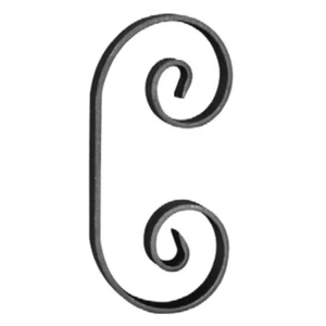 accessoire de ferronnerie, volute en fer forgé