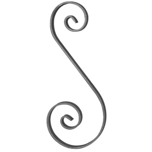 accessoire de ferronnerie, volute en fer forgé
