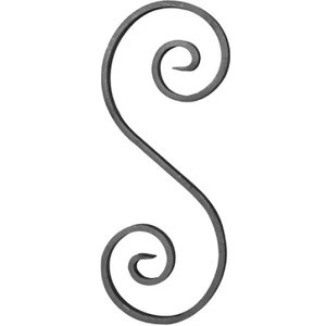 accessoire de ferronnerie, volute en fer forgé