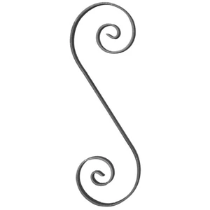 accessoire de ferronnerie, volute en fer forgé