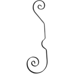 Volute en fer forgé, différentes sections