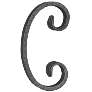 accessoire de ferronnerie, volute en fer forgé