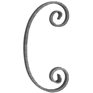 accessoire de ferronnerie, volute en fer forgé