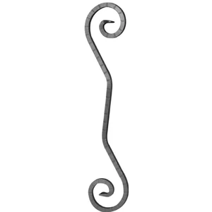 accessoire de ferronnerie, volute en fer forgé