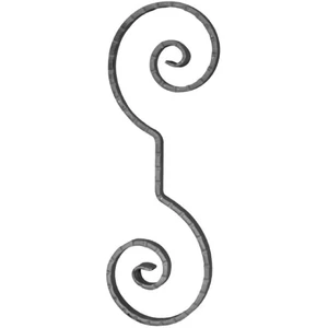 accessoire de ferronnerie, volute en fer forgé