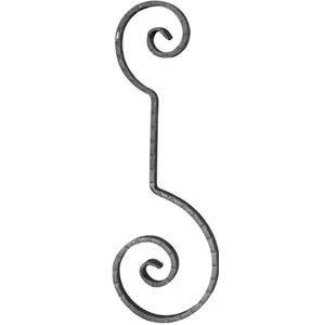accessoire de ferronnerie, volute en fer forgé