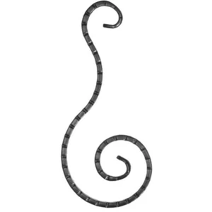 Volute en fer forgé, profil "Scala", différentes sections