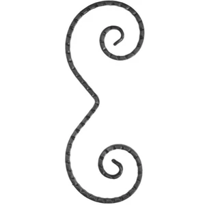accessoire de ferronnerie, volute en fer forgé