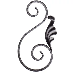 accessoire de ferronnerie, volute en fer forgé