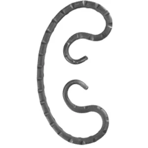 accessoire de ferronnerie, volute en fer forgé