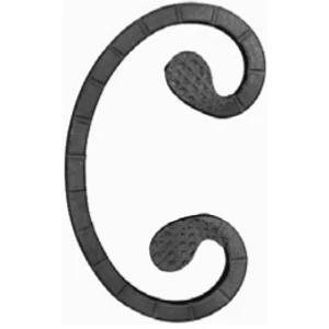 accessoire de ferronnerie, volute en fer forgé