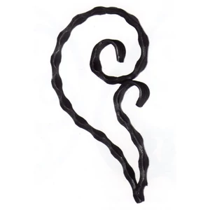 accessoire de ferronnerie, volute en fer forgé