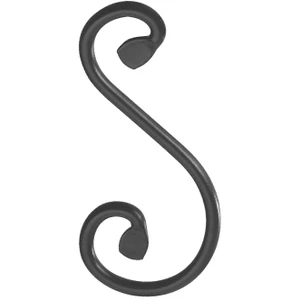 accessoire de ferronnerie, volute en fer forgé