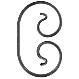 accessoire de ferronnerie, volute en fer forgé