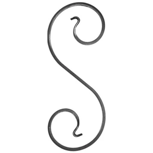 accessoire de ferronnerie, volute en fer forgé