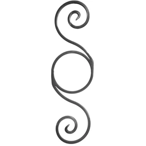 accessoire de ferronnerie, volute en fer forgé