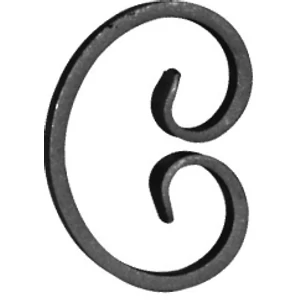 accessoire de ferronnerie, volute en fer forgé
