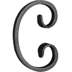 accessoire de ferronnerie, volute en fer forgé