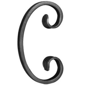 accessoire de ferronnerie, volute en fer forgé