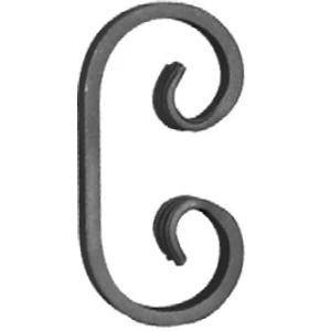 accessoire de ferronnerie, volute en fer forgé
