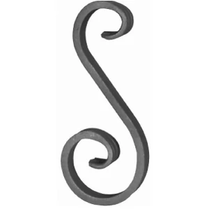 accessoire de ferronnerie, volute en fer forgé