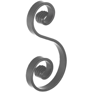accessoire de ferronnerie, volute en fer forgé