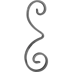 accessoire de ferronnerie, volute en fer forgé