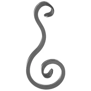 accessoire de ferronnerie, volute en fer forgé