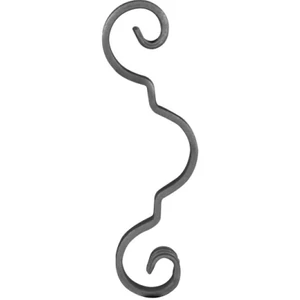 Volute en fer forgé, différentes sections
