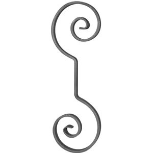 accessoire de ferronnerie, volute en fer forgé