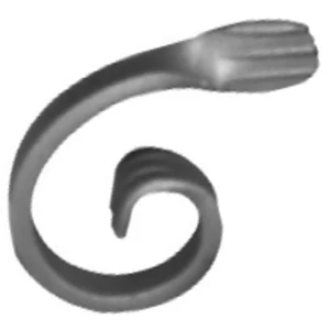 accessoire de ferronnerie, volute en fer forgé