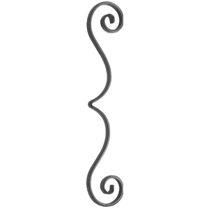 accessoire de ferronnerie, volute en fer forgé