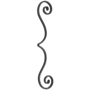 Volute en fer forgé, profil "Scala"