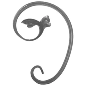 accessoire de ferronnerie, volute en fer forgé
