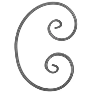 accessoire de ferronnerie, volute en fer forgé