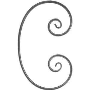 accessoire de ferronnerie, volute en fer forgé