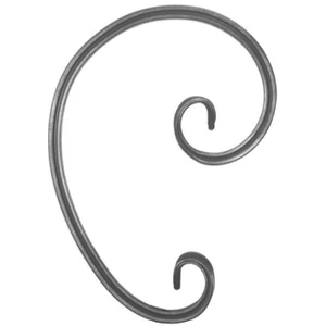 accessoire de ferronnerie, volute en fer forgé