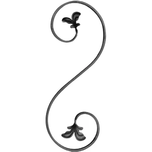 accessoire de ferronnerie, volute en fer forgé