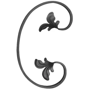 accessoire de ferronnerie, volute en fer forgé