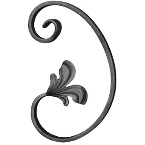 accessoire de ferronnerie, volute en fer forgé