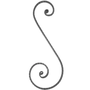 Volute forgé à la main, différentes sections