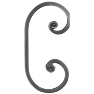 Volute forgé à la main, différentes sections