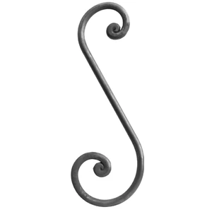Volute forgé à la main, différentes sections