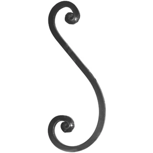 Volute forgé à la main, différentes sections