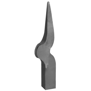 Pointe de lance en fer forgé, épais, différentes dimensions